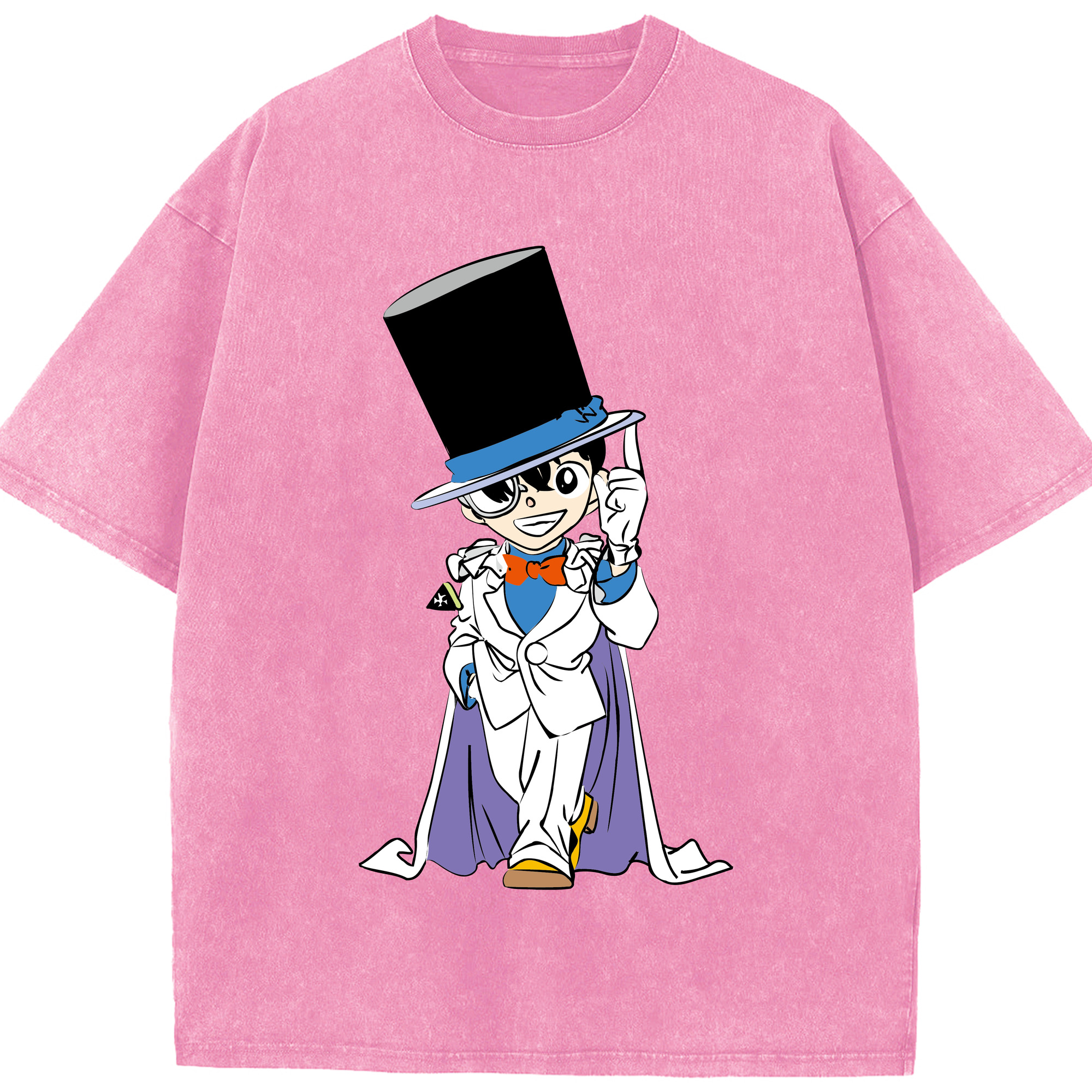 （画像用） 名探偵コナン 江戸川 コナン Detective Conan Conan Edogawa 綿100% ヴィンテージ風 半袖Tシャツ（フロントプリント）